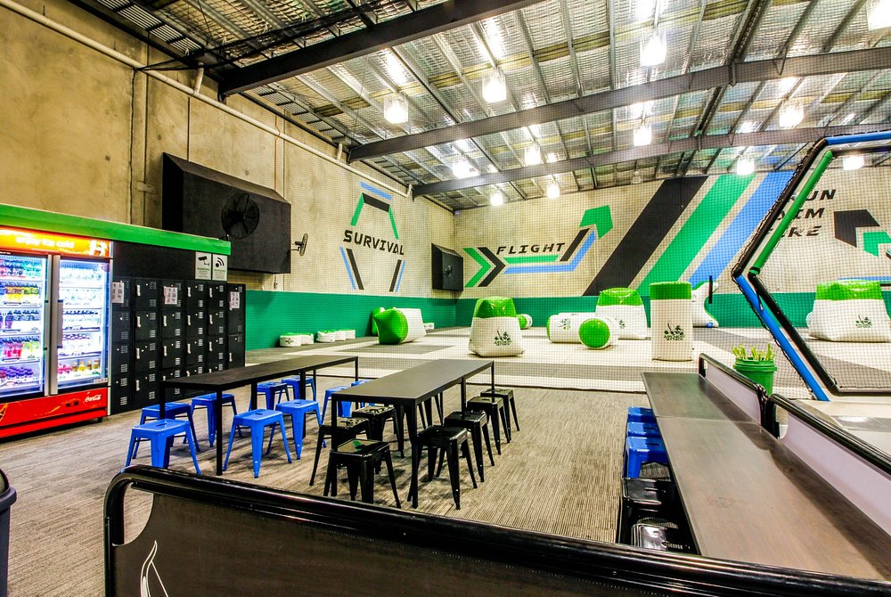 Spectator seating, lockers and refreshments beside the arena at our Reservoir, Melbourne venue